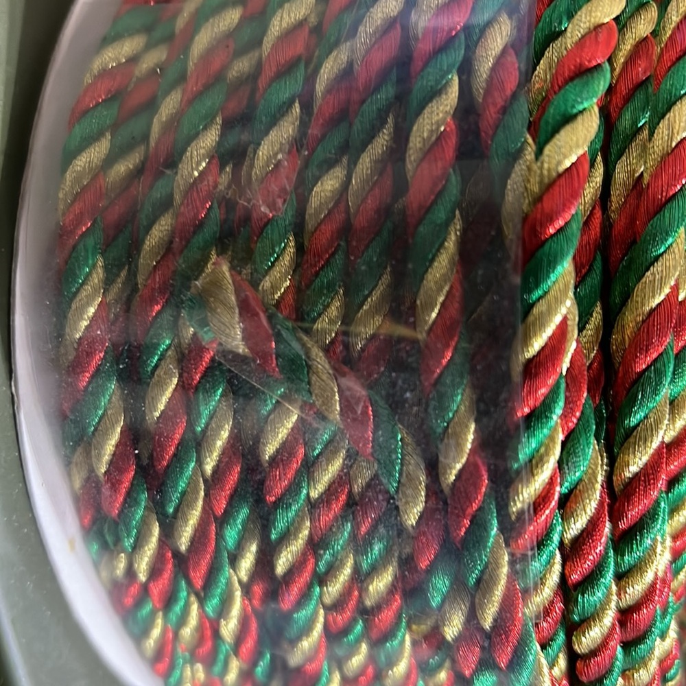 Ribbon corded 55 yds Christmas - Picture 3 of 3